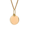 Yellow Gold Circle Charm Necklace