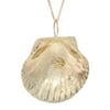 Yellow Gold Shell Necklace - Large