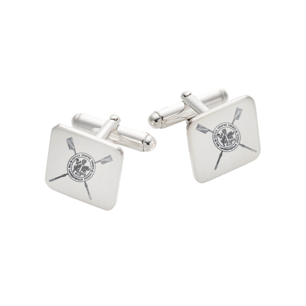 Silver Custom Logo Cuff Links