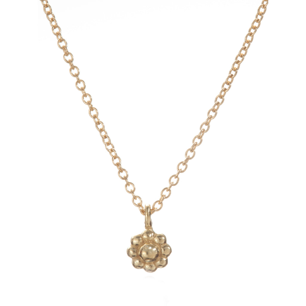 Yellow Gold Rosette Necklace
