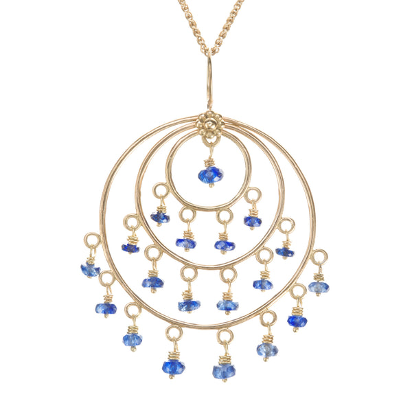 Blue Sapphire & Yellow Gold Roxanne St Tropez Necklace