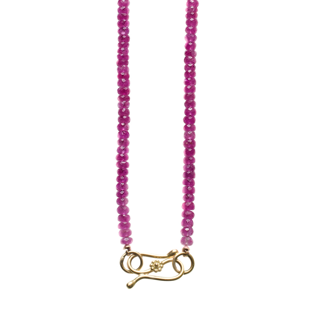 Pink Sapphire Necklace