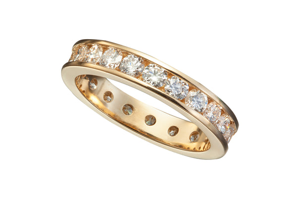 Eternity Band with Channel Set Diamonds
