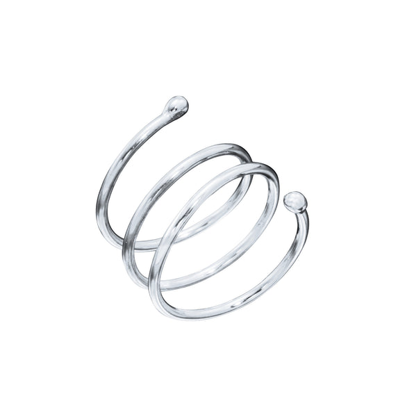 White Gold Coil Ring