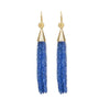 Sapphire & Yellow Gold Tassel Earrings