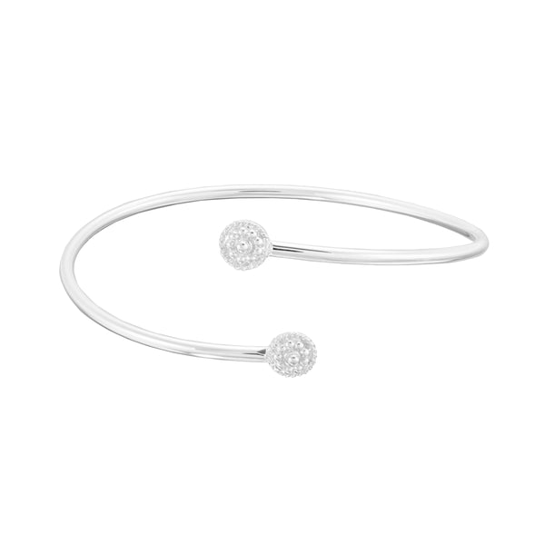Bracelet with Flower Twists - Sterling Silver