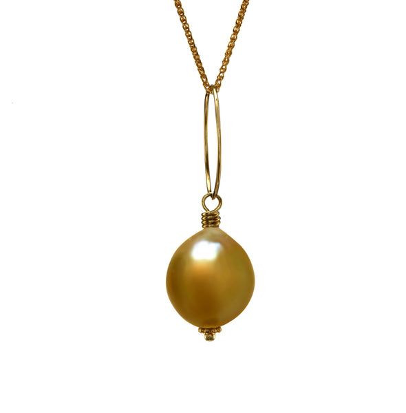 Golden South Sea Pearl Necklace