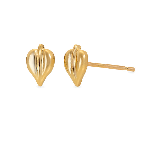 Leaf Earrings in Fairmined 18 Karat Gold