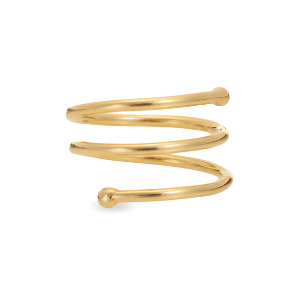 Yellow Gold Coil Ring