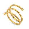 Yellow Gold Coil Ring