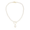 Akoya Pearl Necklace with South Sea Baroque Pearl Pendant